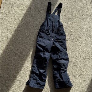 Navy Blue Lands End Snow Bib Overalls